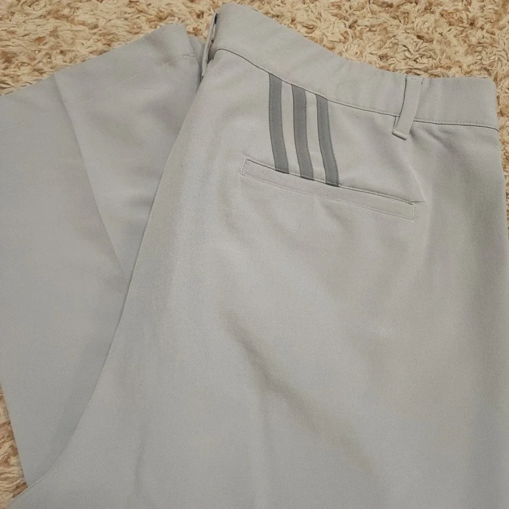 Adidas Golf Pants Mens‎ 38x30 Gray Ultimate365 Stretch Straight Leg Athletic
